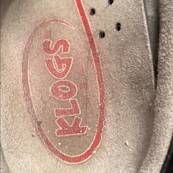 Klogs open back Mary Jane wedge used